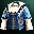 Blue Wolf Robe Set